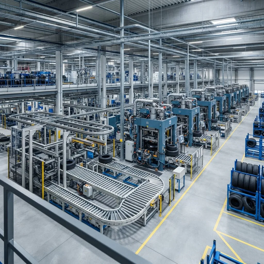 Automated tire manufacturing curing press valve manifold assembly